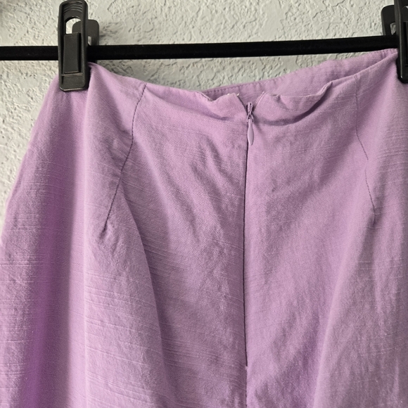 Showpo 6 Knot Front Midi Skirt in Lilac - Picture 5 of 8